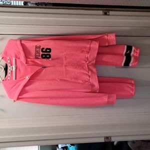 Victoria Secret pink pant suit in nice condition.